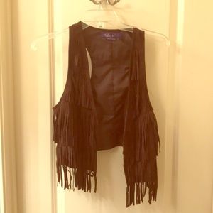 Miley Cyrus fringe vest